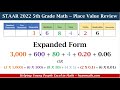 Decimal Place Values and Forms Quiz