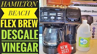 How To Descale With Vinegar Hamilton Beach FlexBrew Coffee Maker K Cup Brewer CLEAN Light on?