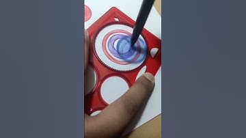 Simple Spirograph Design Satisfying Geometric shapes #shorts #trending