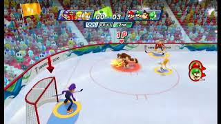 Mario & Sonic At The Olympic Winter Games - Ice Hockey Team Mario Superstars