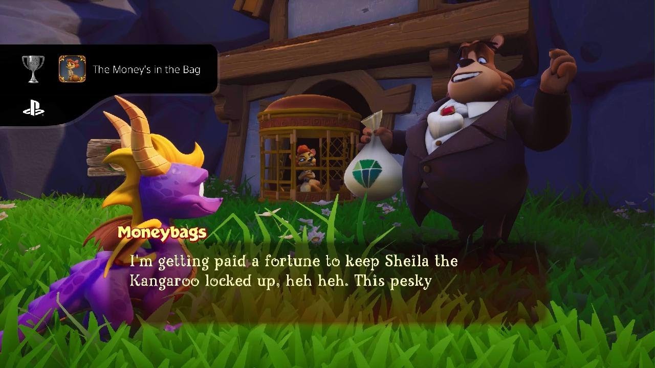 Spyro Reignited Trilogy "The Money's in the Bag" Silver Trophy YouTube