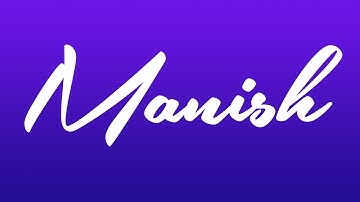 Manish Name Signature Style | Manish Signature Style | M Name Signature Styles