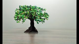 How to make paper tree - DIY Paper Tree, Bonsai