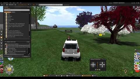 Second Life: Christines first time with a car