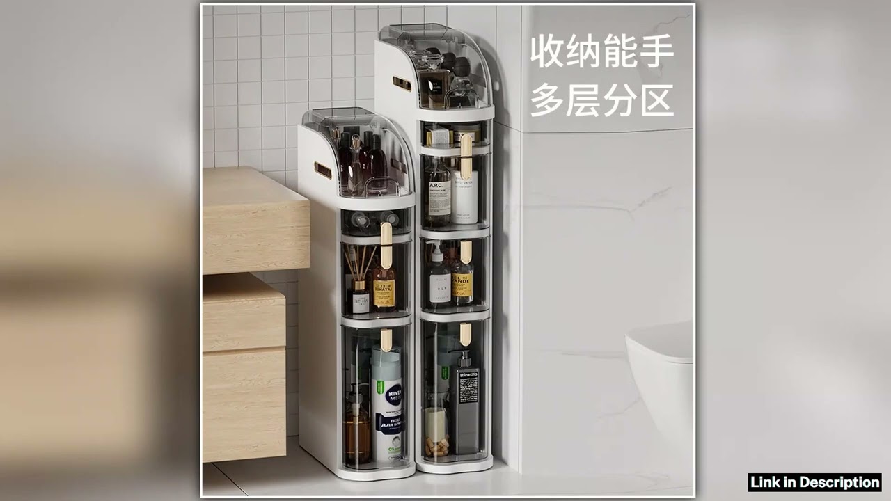 1 Piece Plastic 18Cm Narrow Size Gap Storage Cabinet Drawer Type Kitchen Gap MultiLayer Bathroom Na