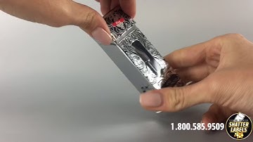 Custom printed Flip Top Style Vape Cartridge  Box with Foam Insert by Shatter Labels, vape tank box