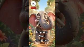cartoon Elephant Mud Adventure! 🐘😂 | Funny Jungle Story” #shorts #cartoon #funny