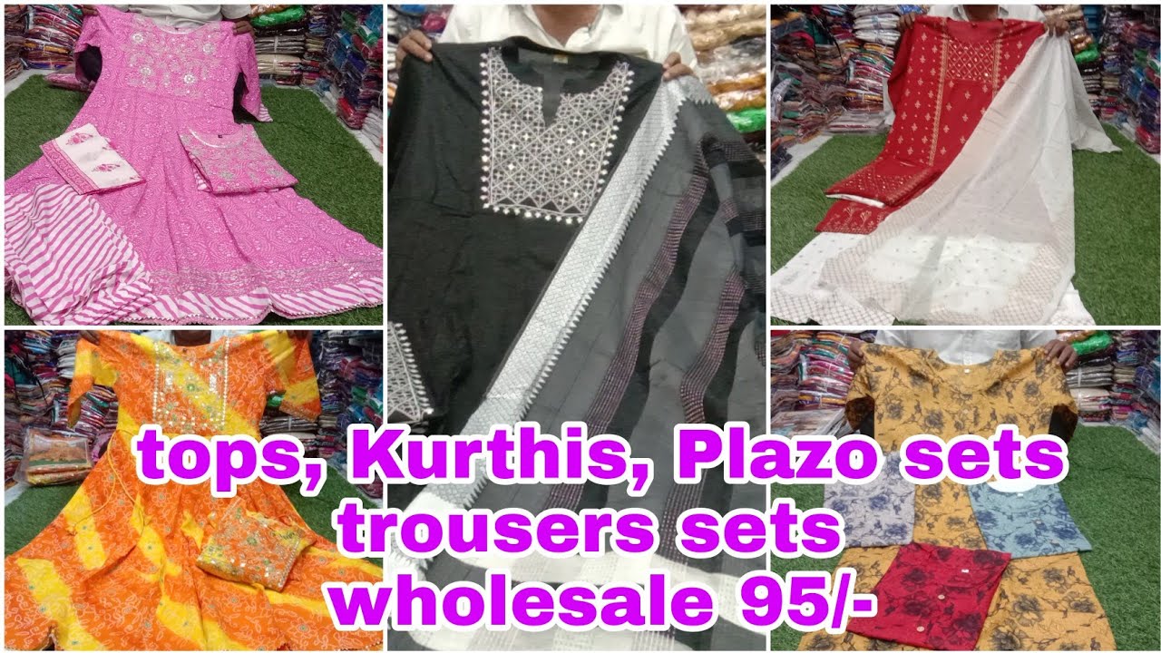 Manufacturer Prices Tops, Kurthis,Plazo sets, trousers sets, dress material, party wear collection
