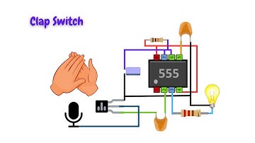 How to make Clap Switch | Simple Clap Switch by Using 555 IC