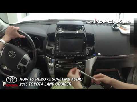 How to remove 2015 Toyota land cruiser (screen,audio) by 인디웍 indiwork