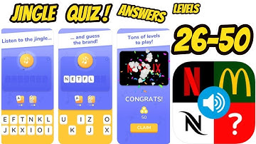 Jingle Quiz ‪Game All levels 26-50 Gameplay Walkthrough (iOS-Android)