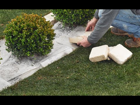 Video guida sotto siepe con bordo in pietra folénde, giardini in ... Giardini in pietra