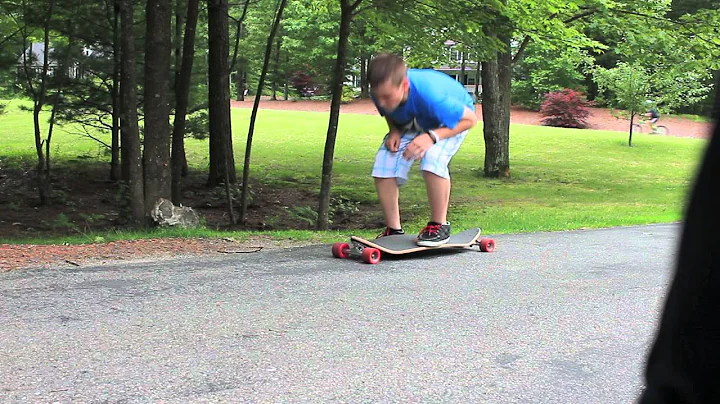 Longboard kick flip without a tail!