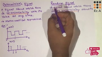 #81 Deterministic and Random signal || EC Academy