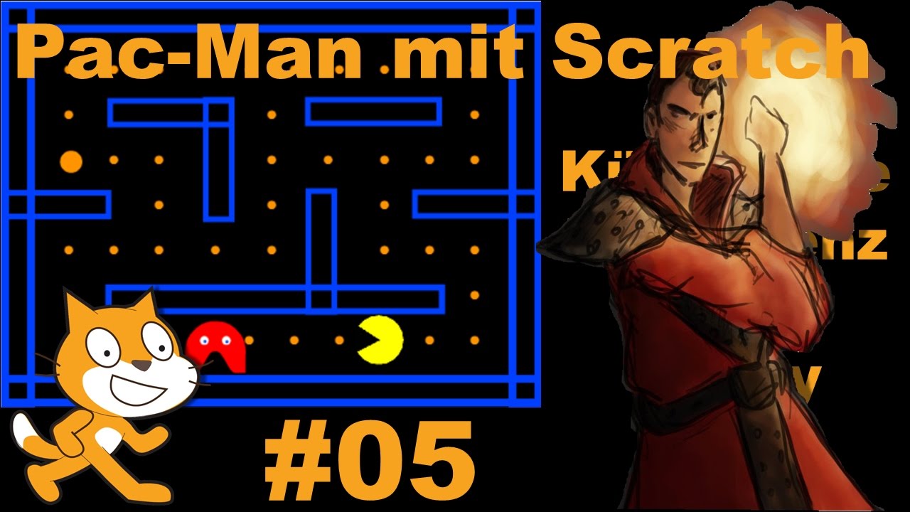 Pac-Man mit Scratch 05 - Künstliche Intelligenz für Blinky (german ...