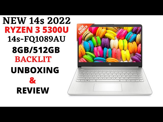 Hp New ⚡️⚡️14s-FQ1089AU Ryzen 3 5300U 8GB/512GB 14 FHD IPS Backlit KB W11 Unboxing & Review🔥🔥