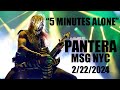 PANTERA "5 MINUTES ALONE" REMASTERED MULTICAM Madison Square Garden NYC 2/22/2024