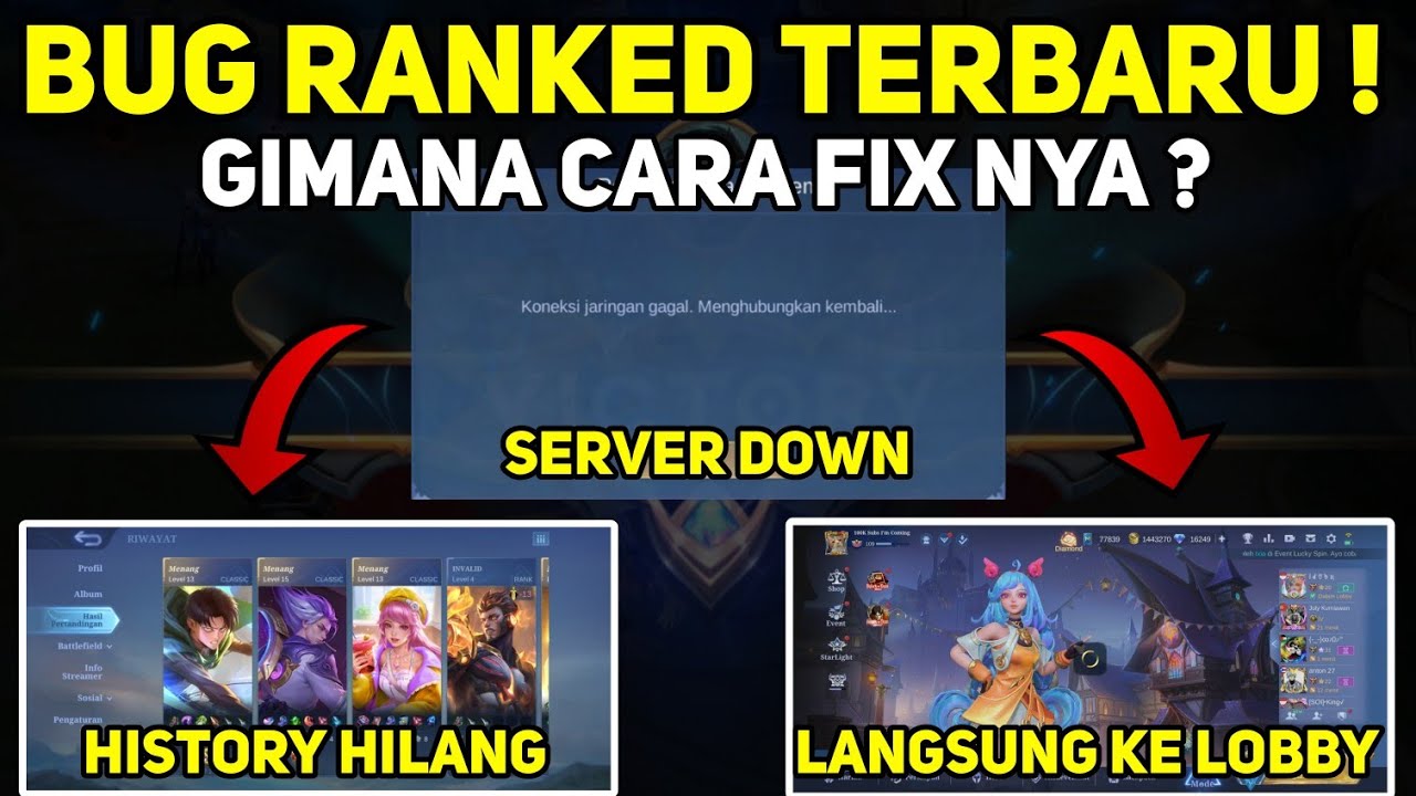 BUG RANKED TERBARU ! HABIS MENANG MODE RANKED BINTANG GA NAMBAH!SKIN GRANGER VALENTINE MLBB