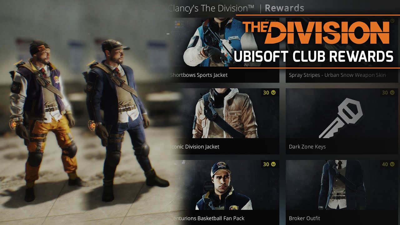 The Division - All Ubisoft Club Rewards (How to Unlock) FREE Uplay CONTENT  - YouTube