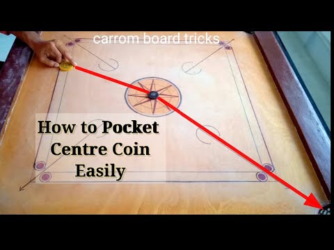 How To Pocket Centre Coin Easily | Carrom Board Tricks