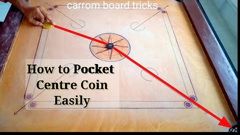 How to Pocket Centre Coin Easily | Carrom Board Tricks