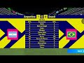E  Football Gameplay: Argentina 1-0 Brazil