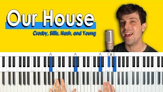How To Play “Our House” by CSNY [Piano Tutorial/Chords for Singing]