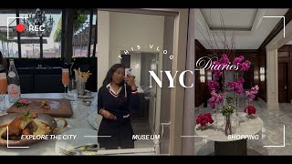NYC vlog| RH rooftop, shopping, Museum of Natural History, street foods,  sightseeing, local eats