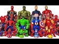 Avengers Transformation! Go~! Spider-Man, Iron Man, Hulk, Thor, Captain America, Thanos Toys!