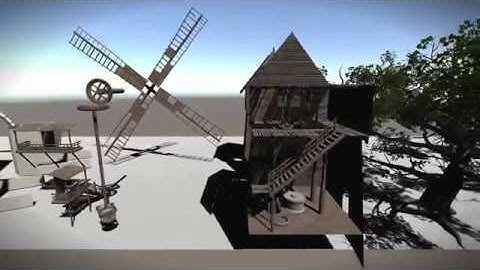 Medieval Modular City - Buildings, Windmill and Envoronment - Elements showcase