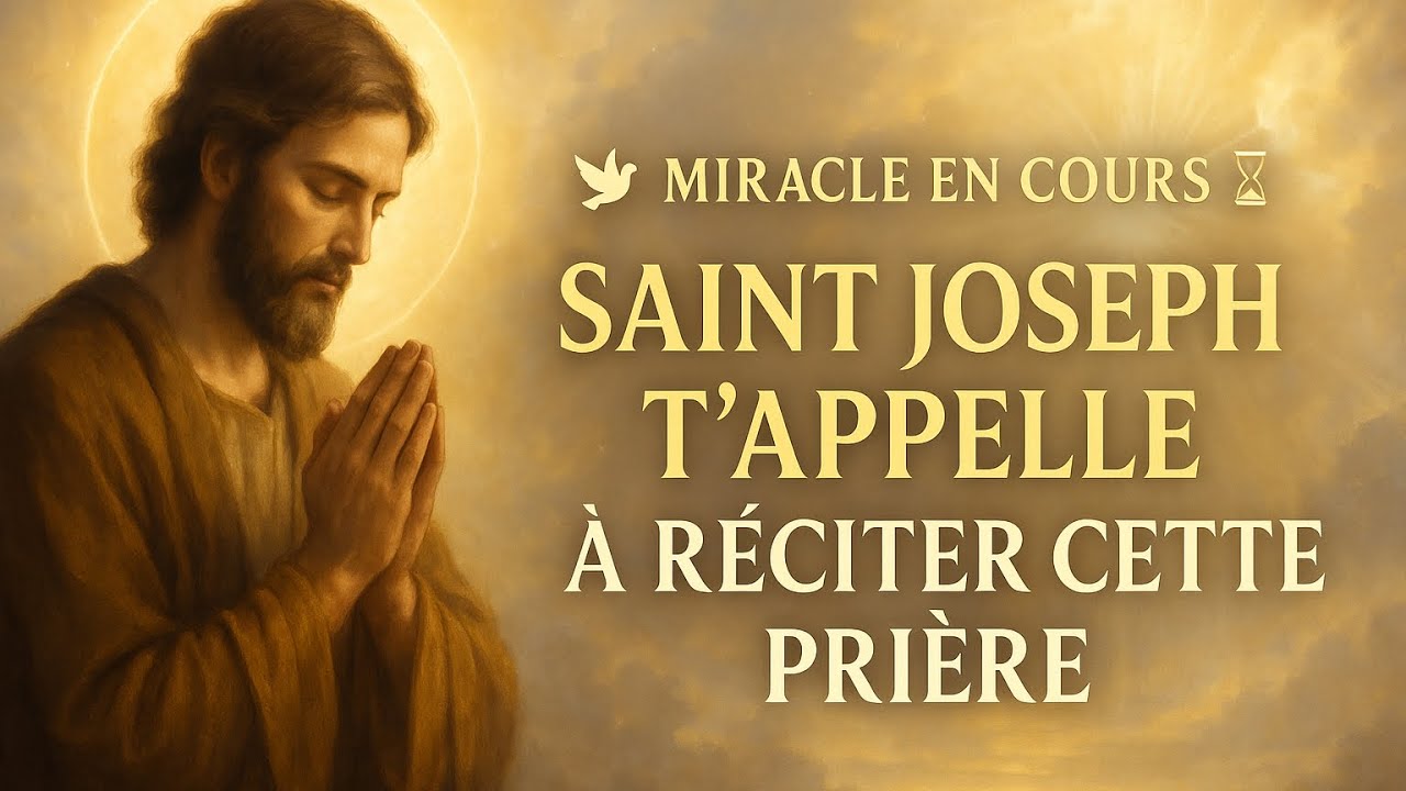 UN MIRACLE EST EN COURS ⏳ Récite Cette Prière SECRÈTE à SAINT JOSEPH Pour RECEVOIR TON MIRACLE ! ✨