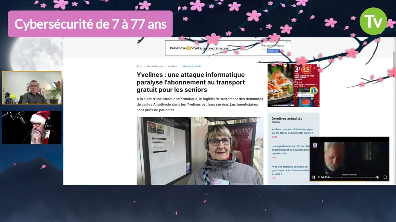 Cybersécurité 7 à 77ans  : Talk Show Confluence du Sam 16/12/2023