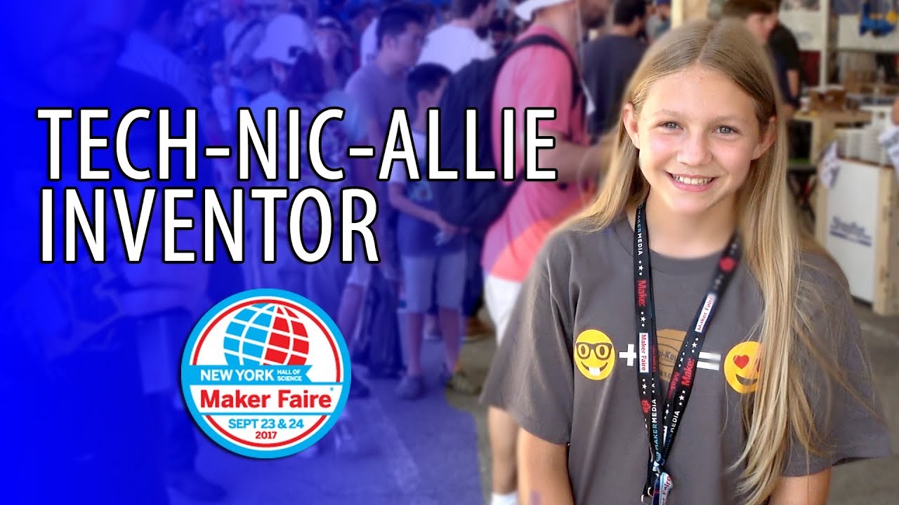 Chatting with Tech-Nic-Allie (RobotMakerGirl) at Maker Faire New York #MFNY17