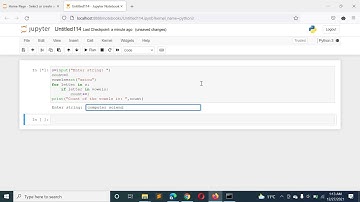 Python Program to Count the Number of Vowels Present in a String using Sets