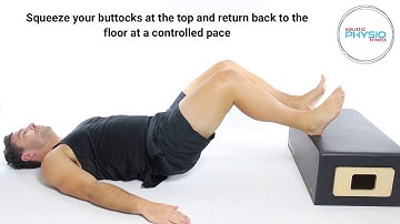 Hamstring bridge on a box (Strength)