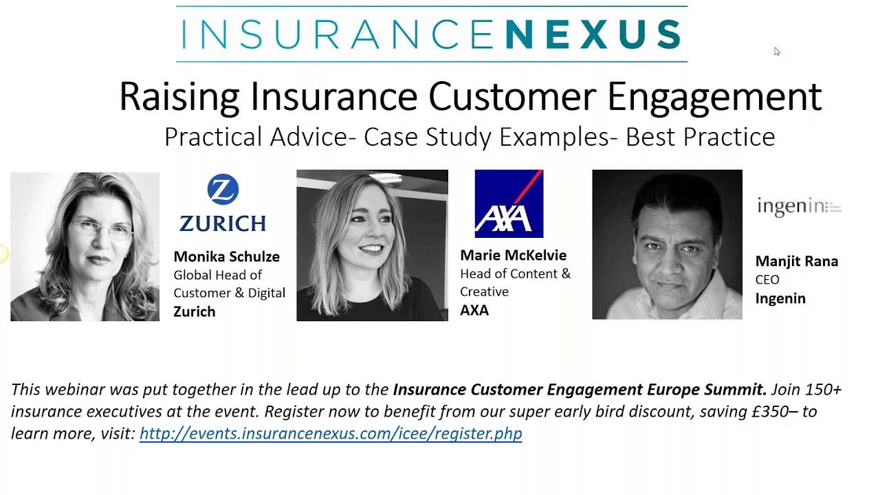 Raising Customer Engagement in the Insurance Industry 2018 (Webinar)