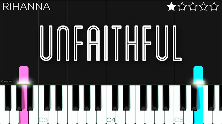 Unfaithful Piano version - Piano performance video thumbnail