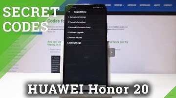 Secret Codes Honor 20 - Hidden Mode / Secret Info