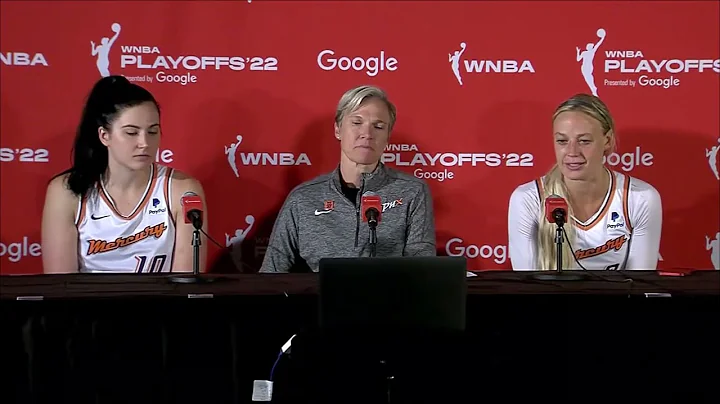 Sophie Cunningham, Megan Gustafson Post Game | LV ...