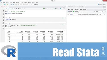 การใช้โปรแกรม R: การอ่านข้อมูลจาก Stata มาสร้างเป็น Dataframe