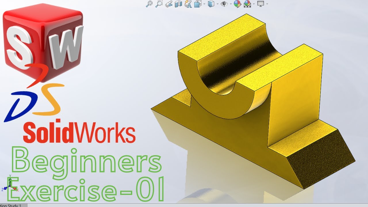 SOLIDWORKS BEGINNERS EXERCISE -01|SOLIDWORKS 3D MODELLING TUTORIAL ...