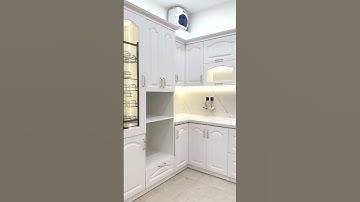 Tủ bếp tân cổ điển màu trắng nhẹ nhàng, sang trọng  #noithatacado #tudep #acado #nhadep #xuhướng