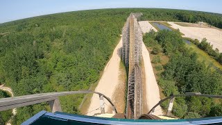 Shivering Timbers NEVER ENDING Wooden Roller Coaster 4K POV! | Michigan’s Adventure [No Copyright]