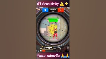 6x Recoil Sensitivity ⚠️⚡⚡#shorts#short#shortvideo#6xspray#bgmi#pubg#sensitivity#recoil