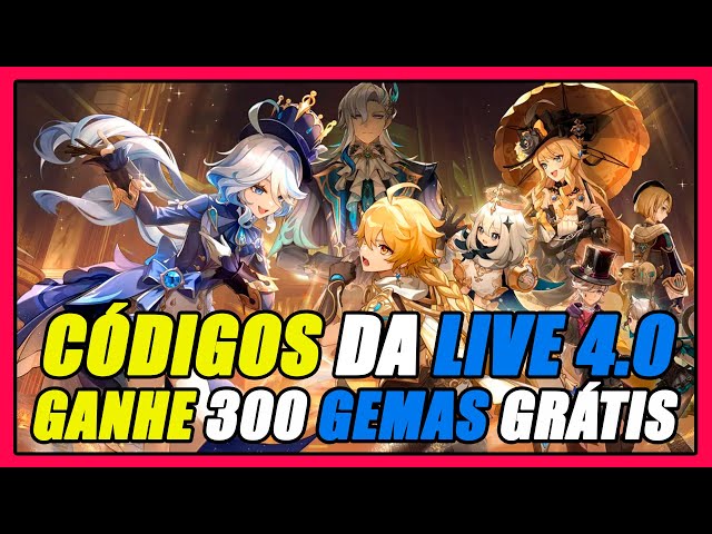 CODIGO DA LIVE 4.0 GANHE 300 GEMAS GRÁTIS