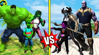 HULK Family Vs THANOS Family  in GTA 5