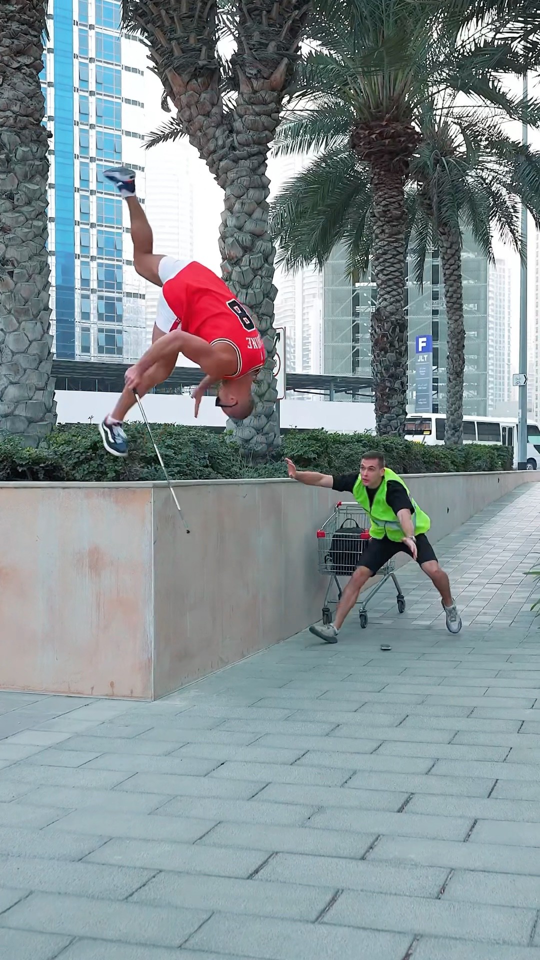 Parkour Athlete Pretended to Be a Blind Man Prank?? #kiryakolesnikov #prank #funny #comedy #stunt