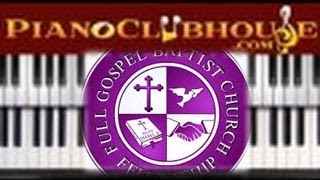 ♫ How to play "BIG" by Full Gospel B.C. (gospel piano tutorial lesson)