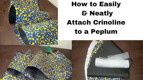 How to Attach Crinoline × Adding Horsehair to a Peplum.