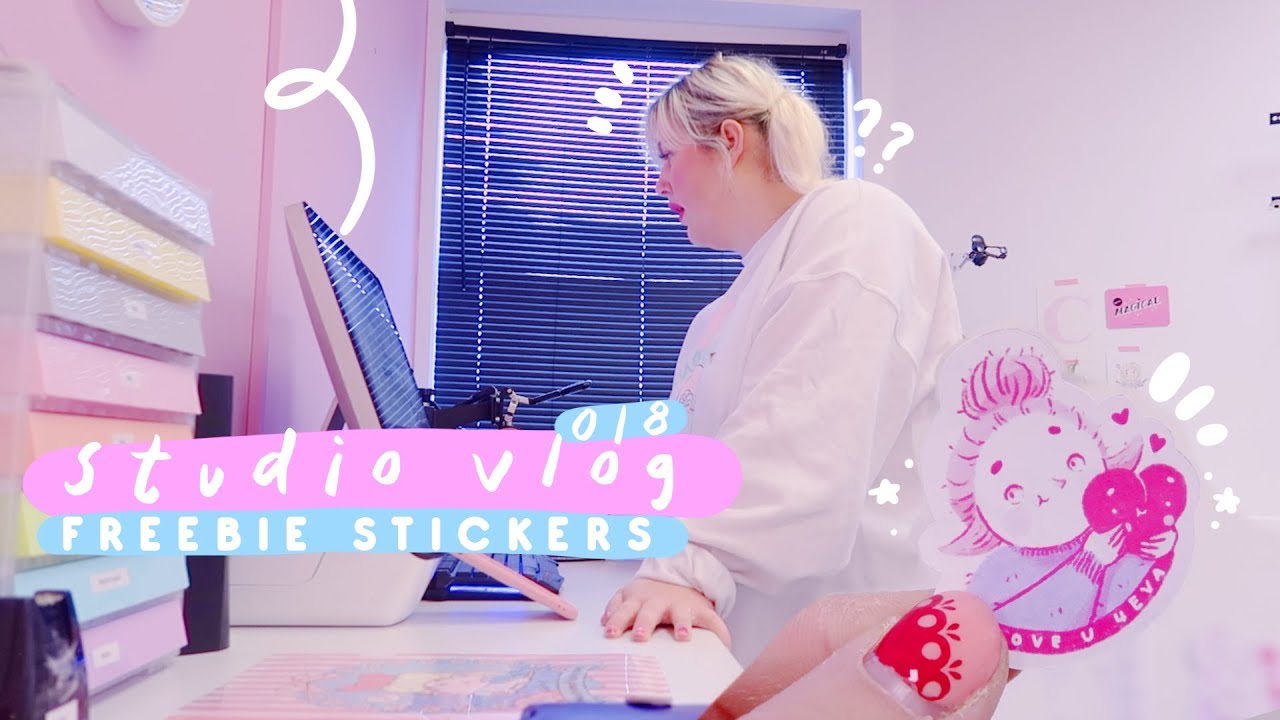 STUDIO VLOG 018 | Making Free Stickers & ITS FREEZING - Weekly Vlog - YouTube